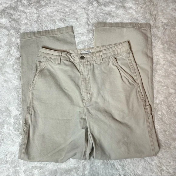 Aritzia TNA Greenwich Cream Cargo Baggy Pants 8 - Picture 2 of 6
